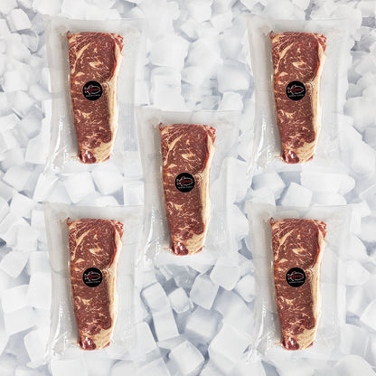 Natural Black Angus Prime NY Strip Steak, Grass Fed (Bulk Case)