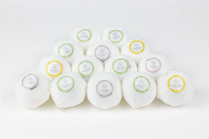 Bulk - 100 Natural Vegan Mix scents Bath Bombs - White
