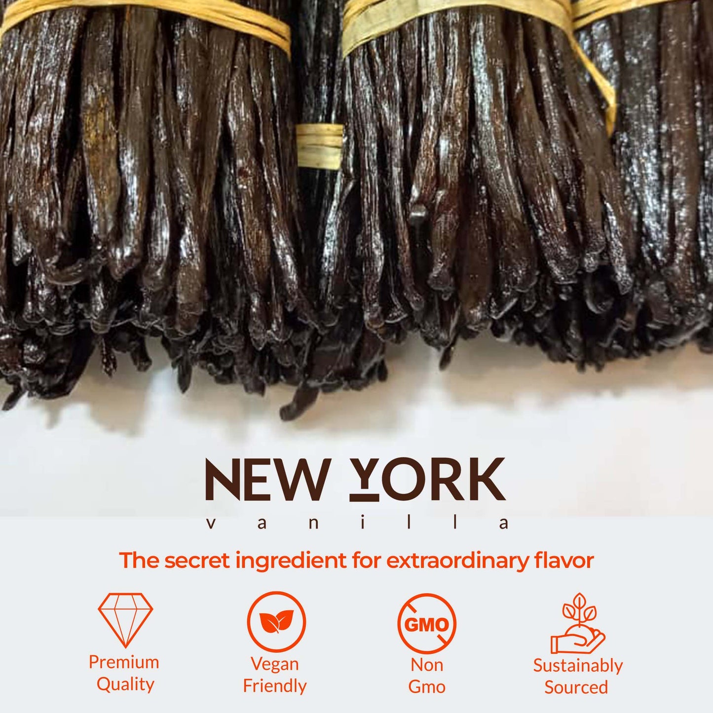 Organic Ugandan Grade A Vanilla Beans Bulk