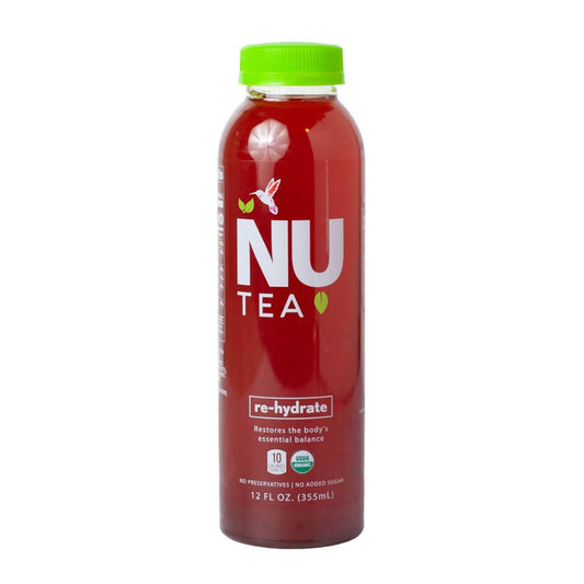 Rehydrate Unsweetened Iced Rooibos Tea Bottles - 12 x 12oz by NU Tea