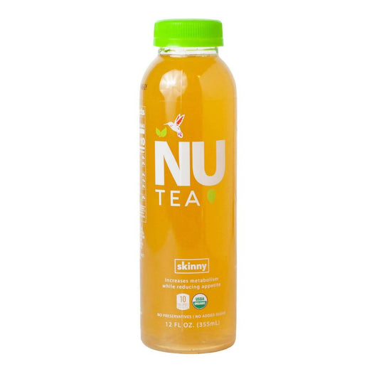Skinny Unsweetened Iced Green Tea Bottles - 12 x 12oz by NU Tea