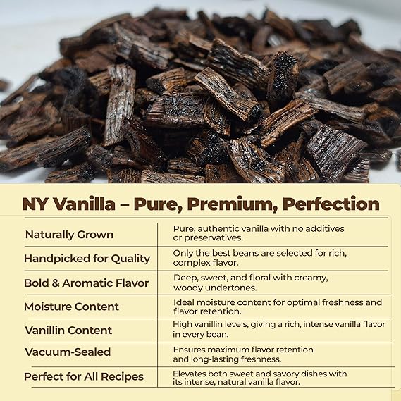 Grade B Vanilla Bean Cuts Bulk for Extract & Baking
