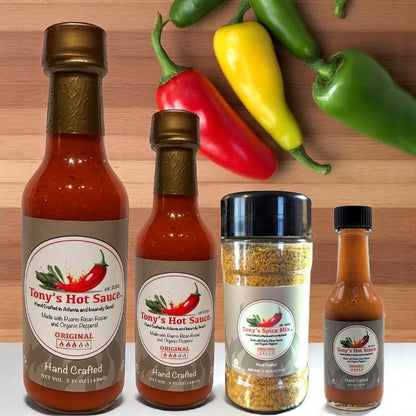 Tony's Handcrafted Hot Sauce- Original  Hot Sauce Gift Set