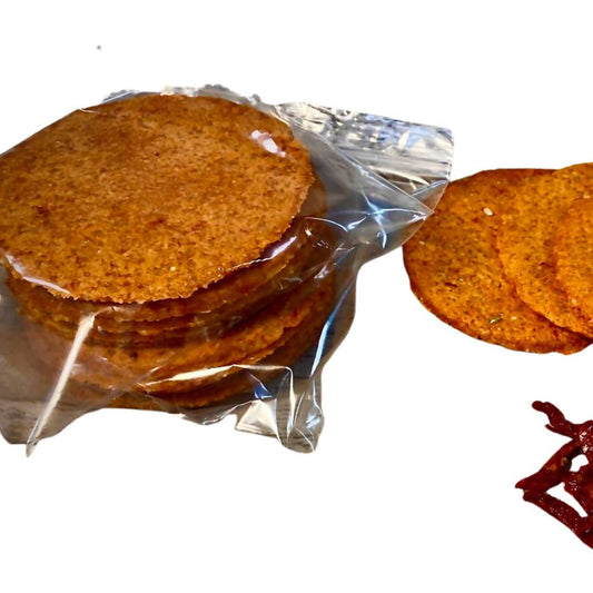 Sundried Tomato (Red) Arepas (7 inch) - 6 x 5-pack by Palenque