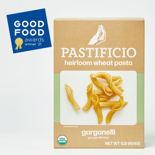 GARGANELLI - Heritage and ancient wheat pasta boxes - 12 boxes x 8oz