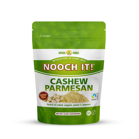NOOCH IT! Vegan Cashew Parmesan – 12oz | Dairy-Free Cheese Topping by Uprise Foods
