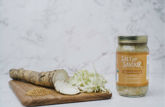 Salt and Savour Sauerkraut with Horseradish, Organic