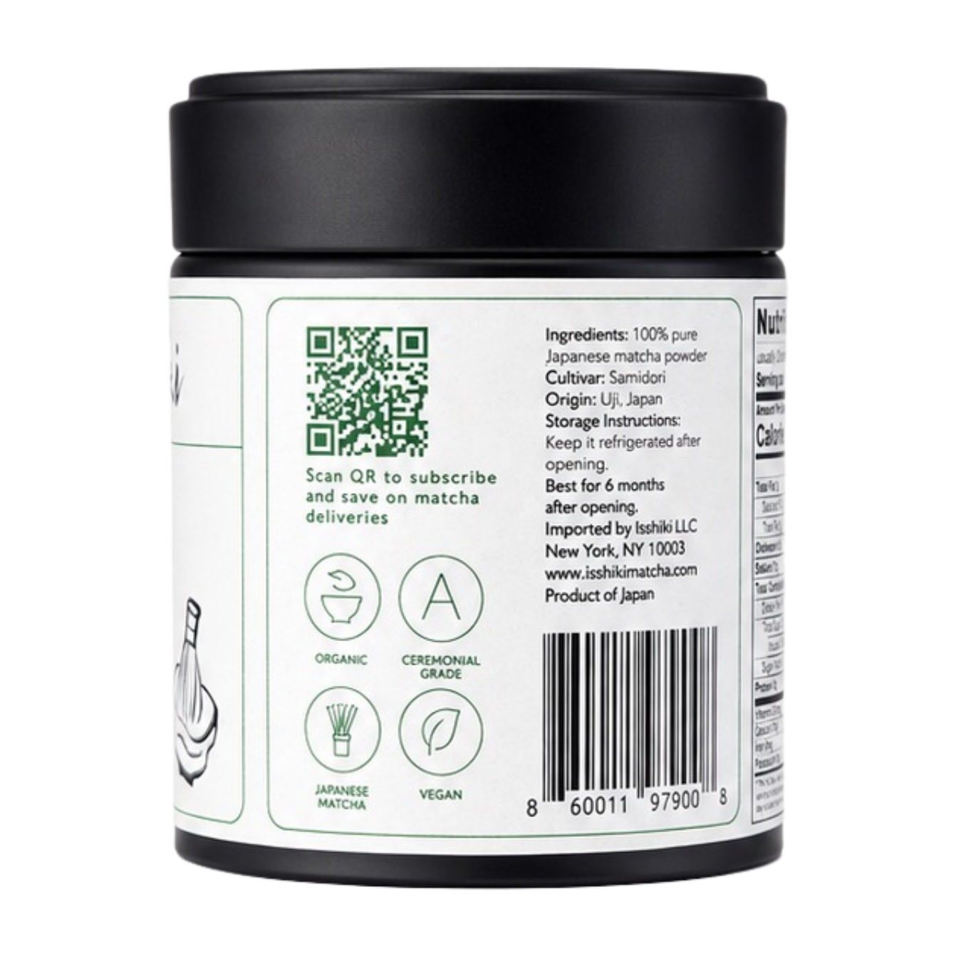 Samidori Single Cultivar Matcha, Tea from isshiki matcha