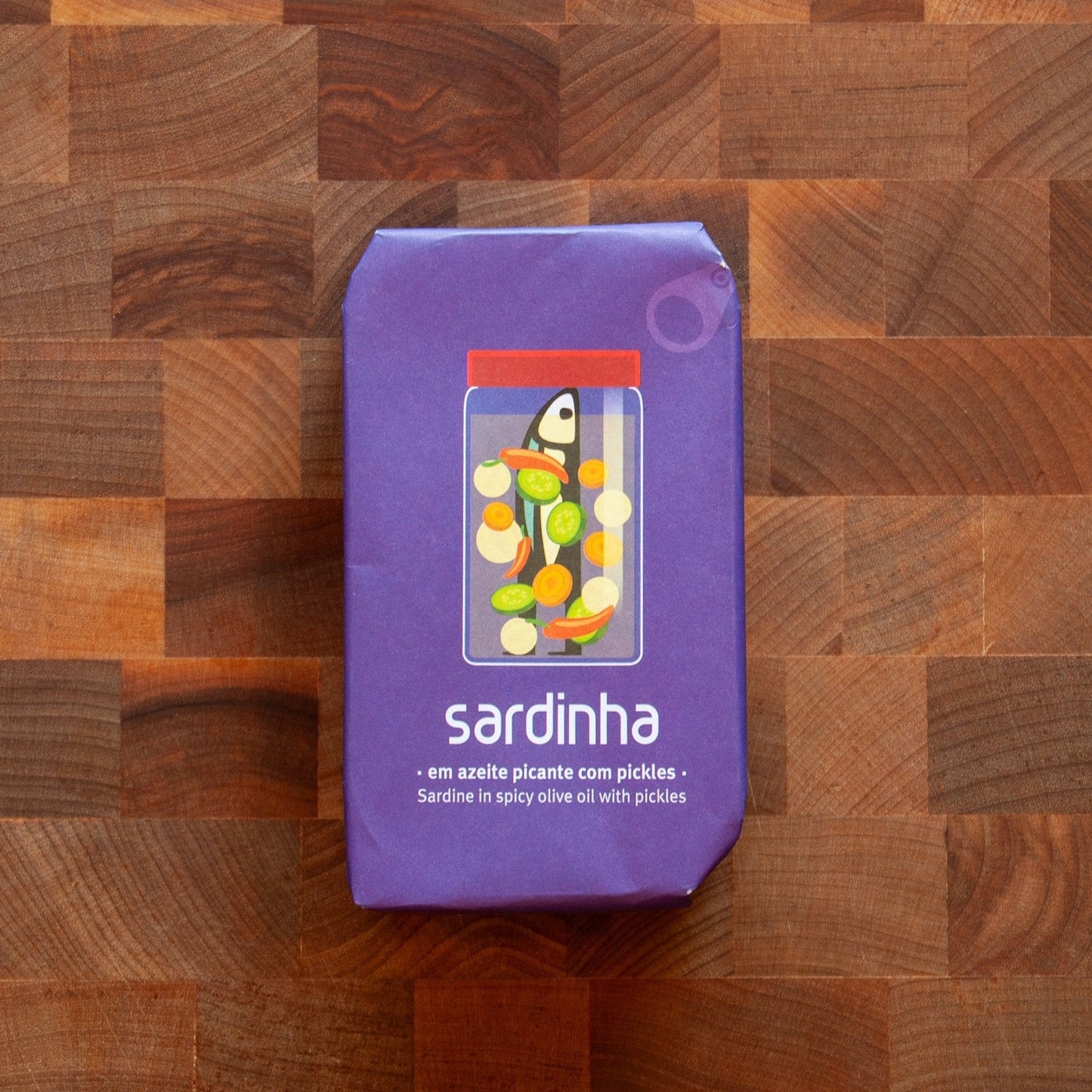 Sardines in Spicy Olive Oil w/ Pickles