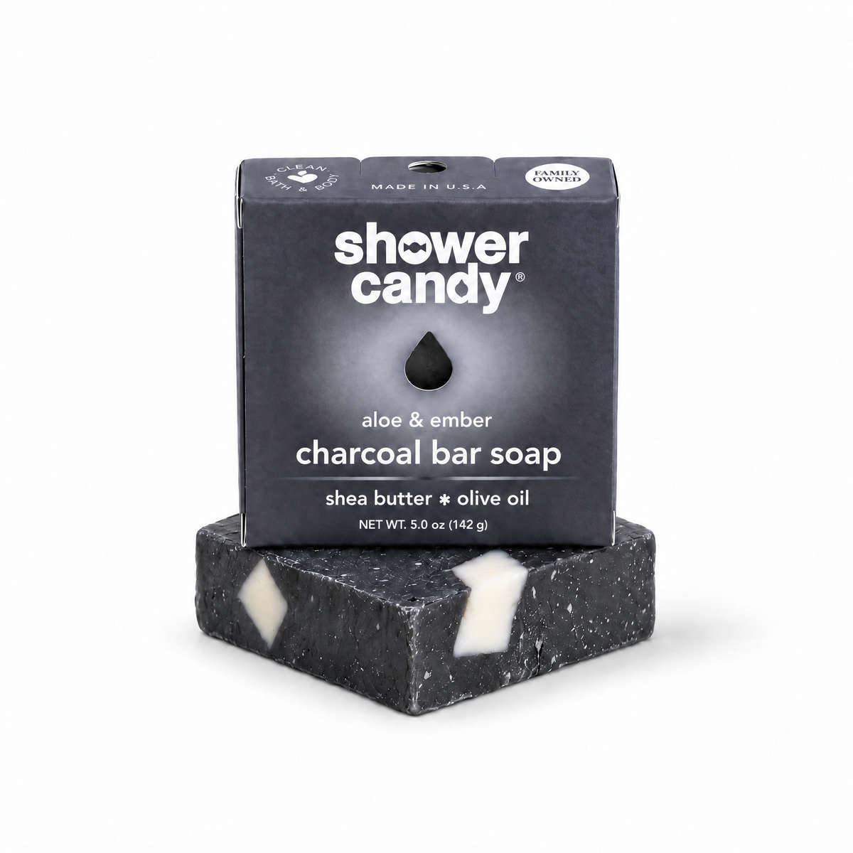 Aloe & Charcoal Body Wash Bar by SHOWER CANDY