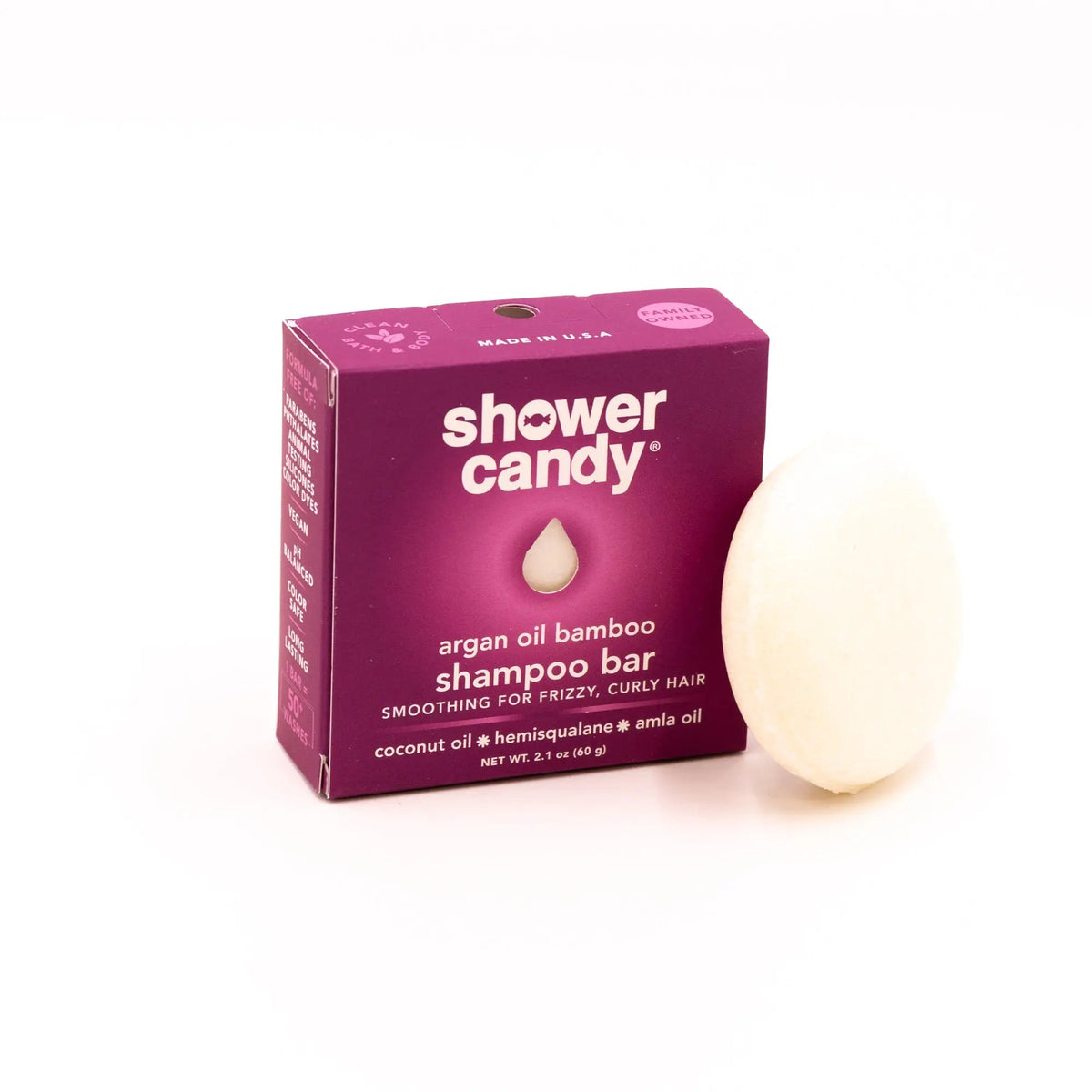Argan Oil Bamboo Shampoo Bar for Curly Hair, image 3 of 11