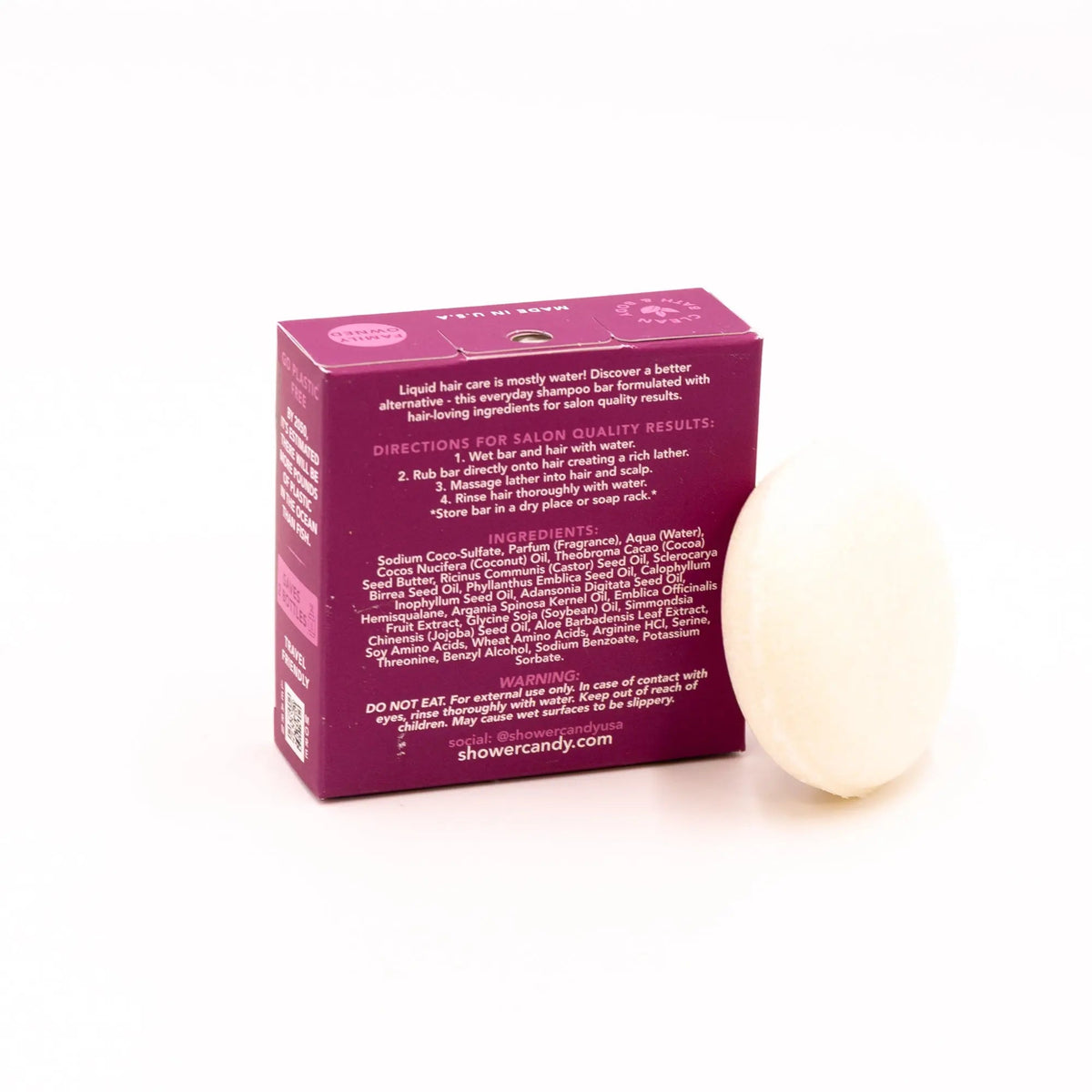 Argan Oil Bamboo Shampoo Bar for Curly Hair, image 4 of 11