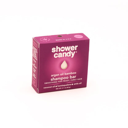 Argan Oil Bamboo Shampoo Bar – Smoothing Solid Shampoo for Frizzy and Curly Hair