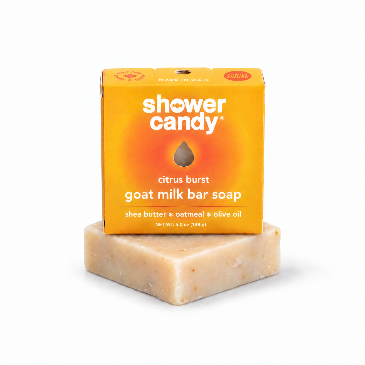 Citrus Burst Goat Milk Soap Bar by SHOWER CANDY