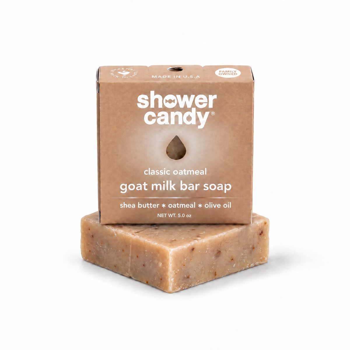 Classic Oatmeal Goat Milk Soap Bar by SHOWER CANDY