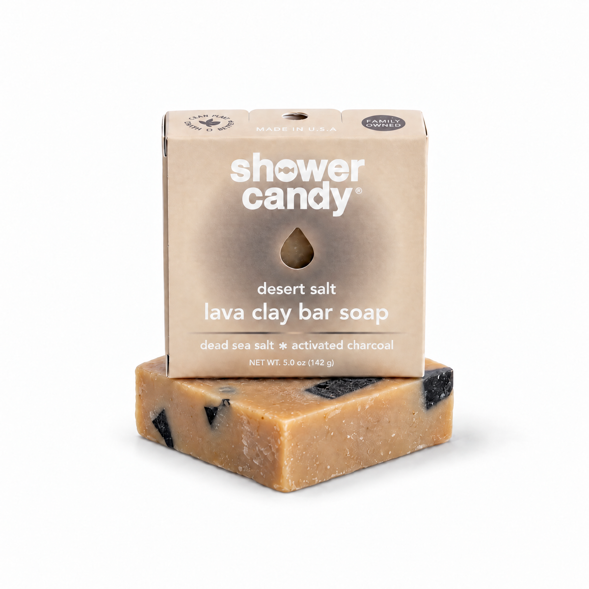 Desert Salt Lava Clay Body Wash Bar by SHOWER CANDY