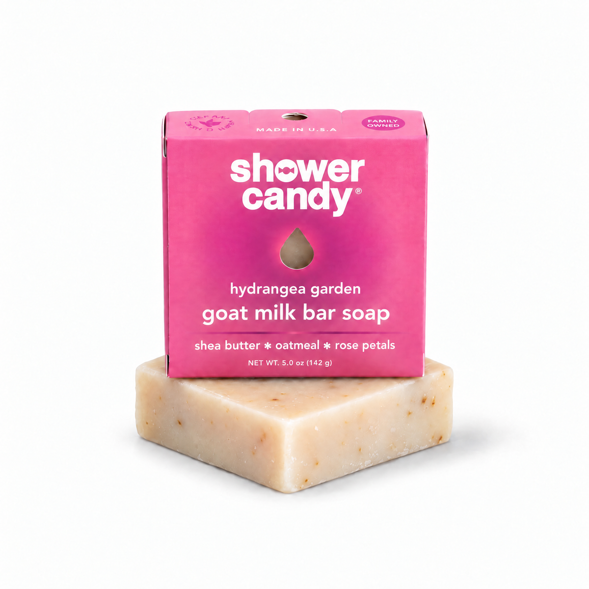 Hydrangea Garden Goat Milk Soap Bar by SHOWER CANDY