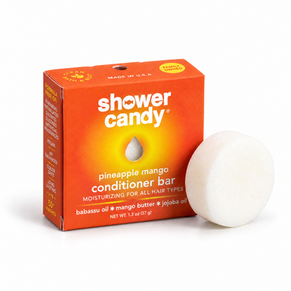 Pineapple Mango Conditioner Bar For All Hair Types by SHOWER CANDY