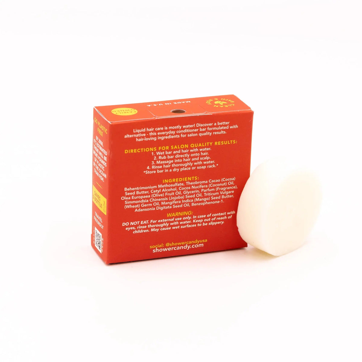 Pineapple Mango Conditioner Bar For All Hair Types, image 4 of 9