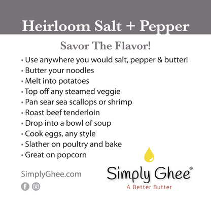 Heirloom Salt + Pepper Ghee DIY Mix