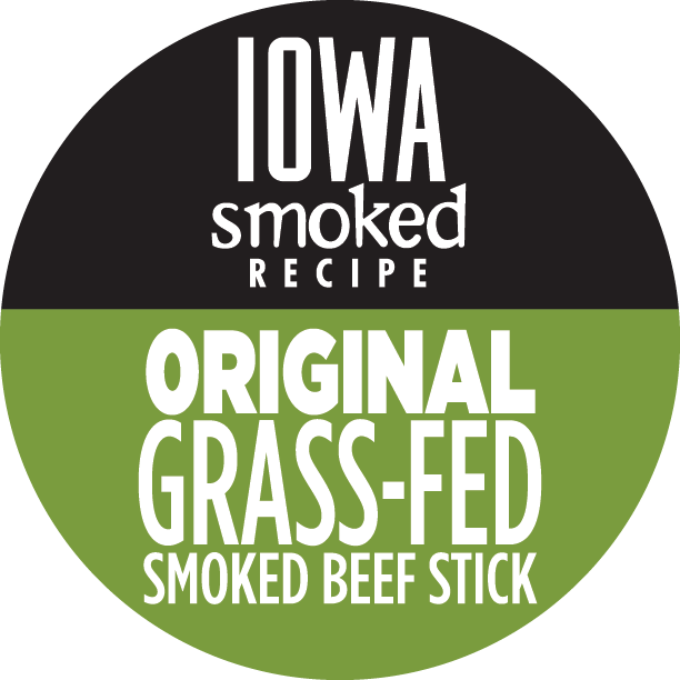Original - Iowa Smoked Recipe, 100% Grass-Fed Beef Sticks (No Sugar)