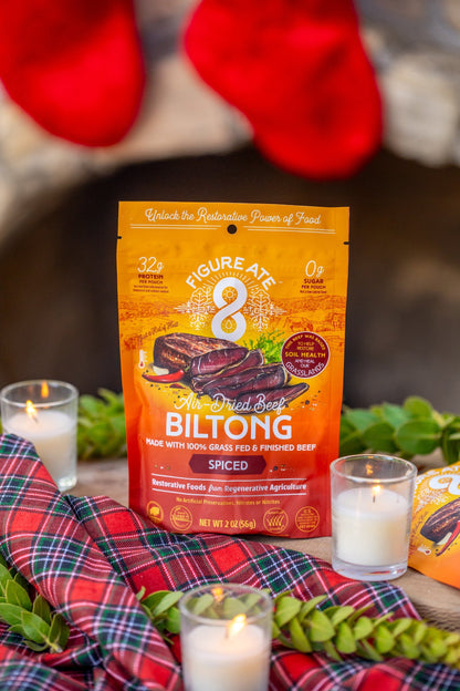 Spiced Grass Fed & Finished Beef Biltong