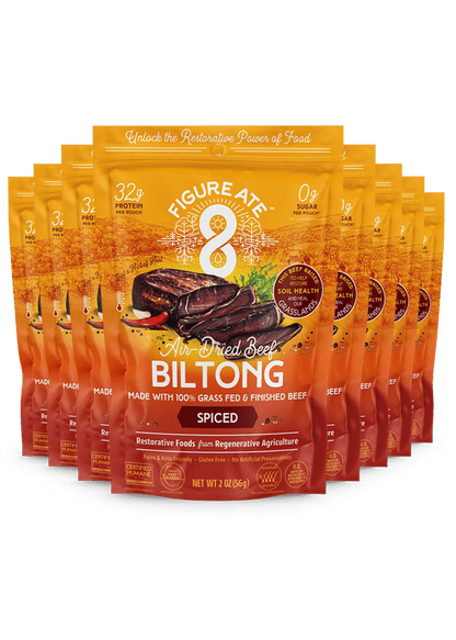 Spiced Grass Fed & Finished Beef Biltong