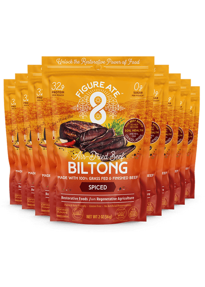Spiced Grass Fed & Finished Beef Biltong, Pantry from Figure Ate Foods