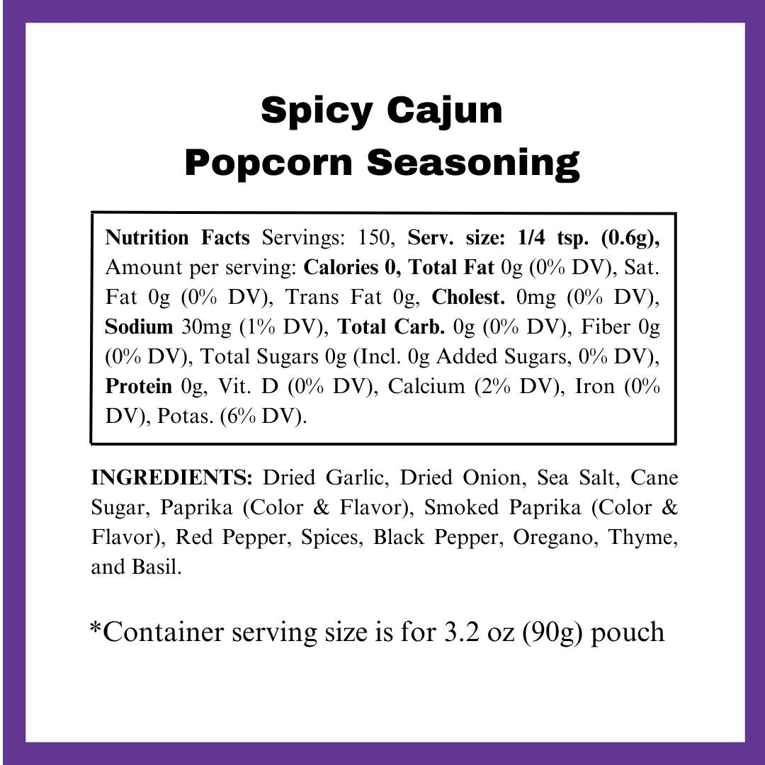 Spicy Cajun Popcorn Seasoning
