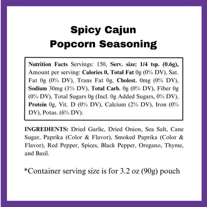 Spicy Cajun Popcorn Seasoning