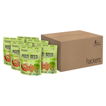 (6-pack) Spicy Chili Lime Multi Seed Crackers