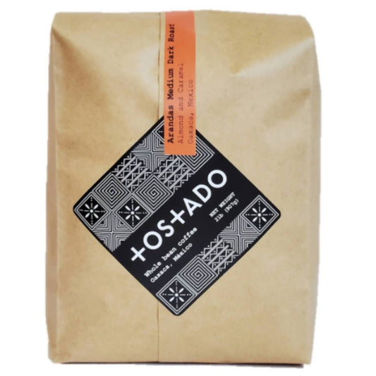 Arandas Whole Coffee Beans (Medium-Dark Roast) - 1 Bag x 5 LB by Tostado