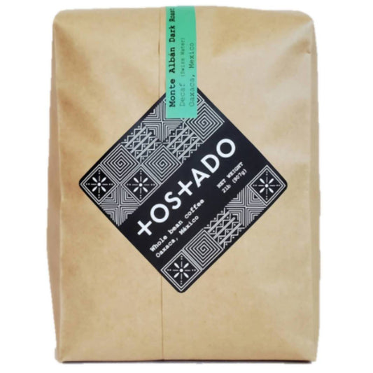 Monte Alban Coffee Beans (Dark Roast), Decaf - 1 Bag x 5 LB by Tostado