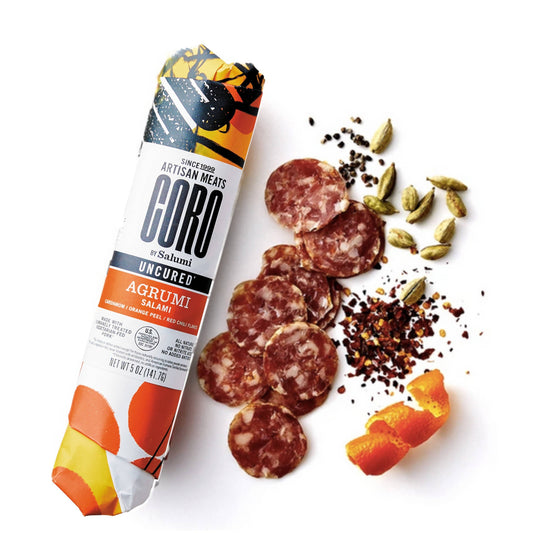 Uncured Agrumi Salami Piccolo - 6 x 5 oz by Coro Foods