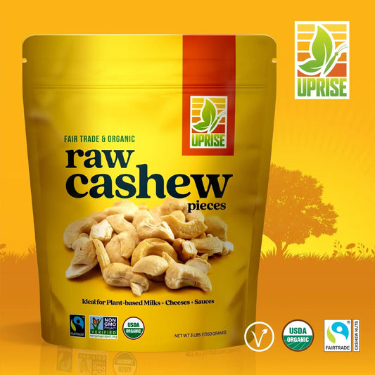 Certified Fair Trade Organic Cashew Pieces (3 Lb)