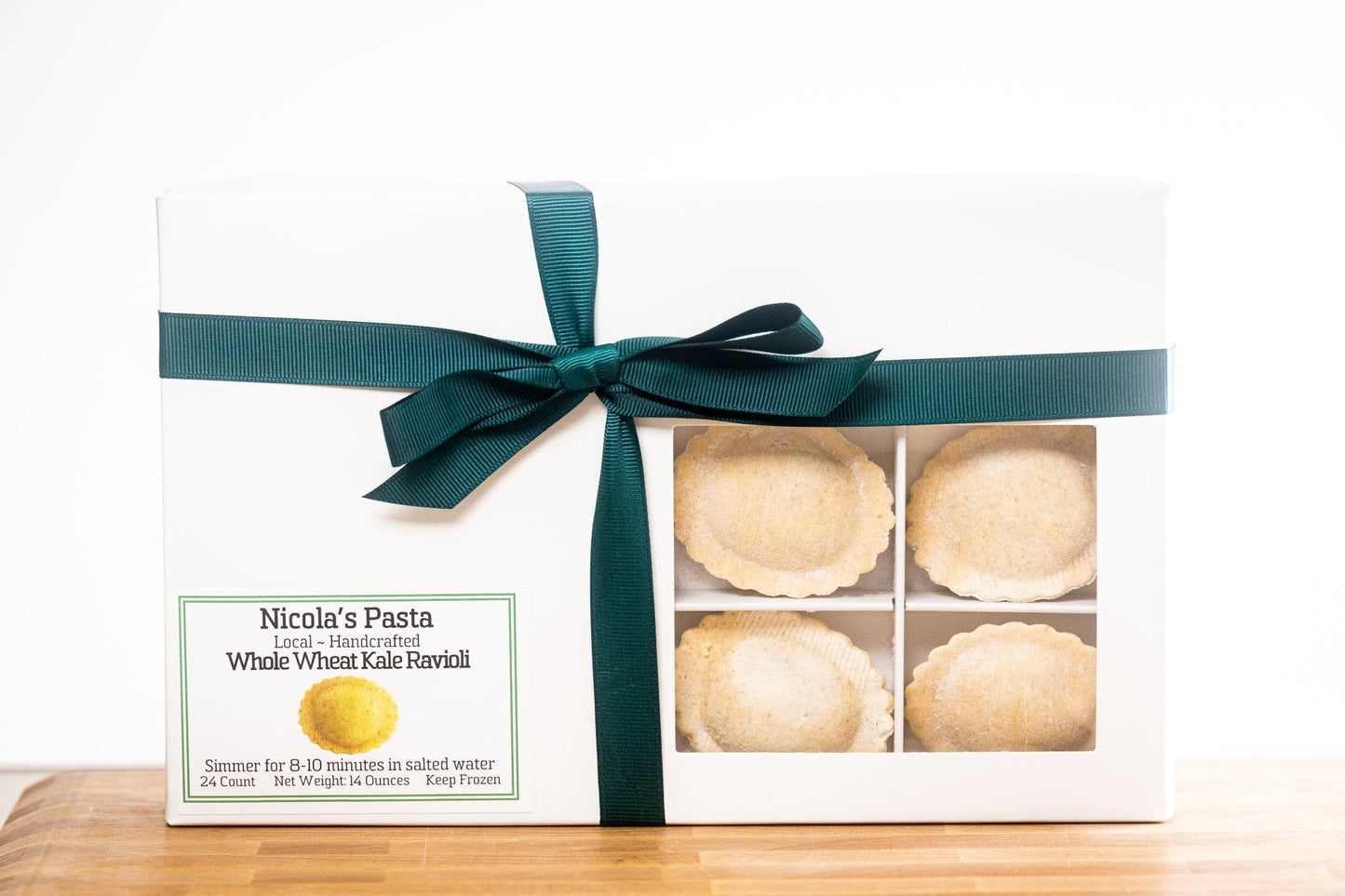 Whole Wheat Kale Ravioli