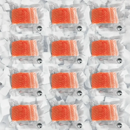 Wild Caught Salmon, Columbia River King Skin On (Bulk Case)