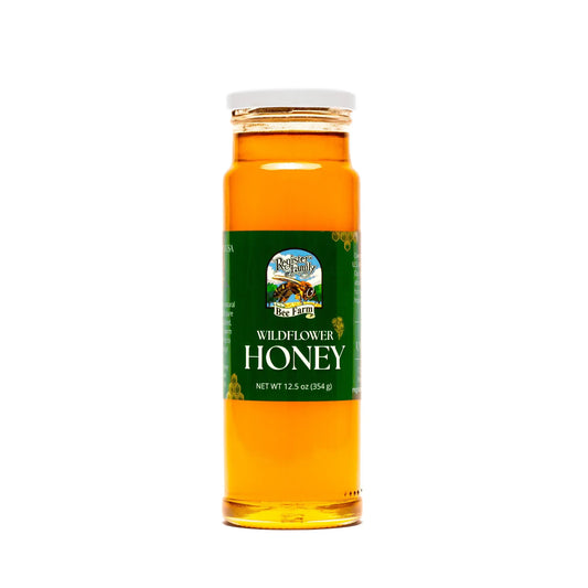 Raw Wildflower Honey Glass Jar 12.5