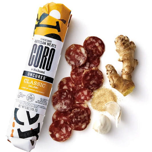 Uncured Classic Salami Piccolo - 6 x 5 oz by Coro Foods